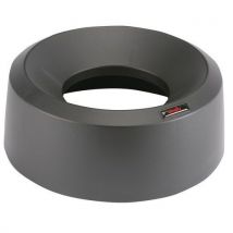 Black round funnel lid for iris bin
