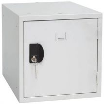 1 individual cube locker - 380x380x380 mm - grey