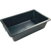 Black plastic tub - 12 L