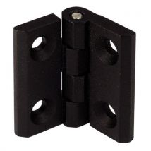 Black hinge 40x40 m5 countersunk holes