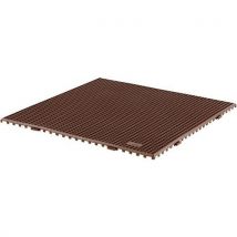 Non-slip grating mats 600x600 mm brown