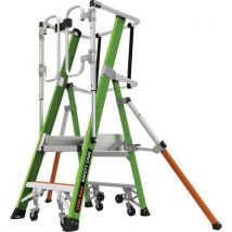 Fibreglass step ladder - 2 tread - little giant safety cage