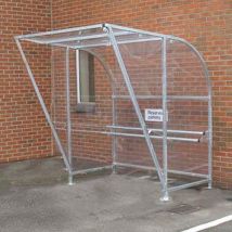 Smoking Shelter with Perch Seat HxWxD 2270x2070x2030mm