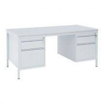 Base-line desk 2 filing cabinets 4 drawers w160x80 cm