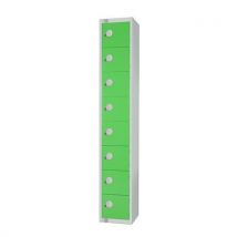 Green 8 door antibac locker 1800x300x450mm cylinder lock