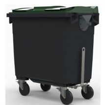 770-l container with green lid towbar and base reinforcement