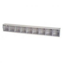 Tilt Bins 9 Section Grey / Clear