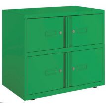 Bisley essentials 4 door lodge 708x1000x470mm green
