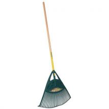 Xl lawn rake with 27 teeth and wooden handle - leborgne
