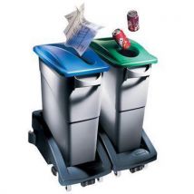 Grey Slim Jim With Venting Channels 87 L by Rubbermaid