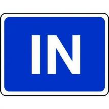 Aluminium wall fixing in sign hxw 450x600mm