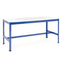 Blue Melamine Workbench T Bar 915x1830x915mm