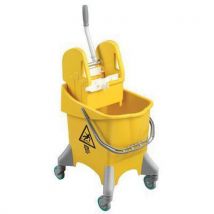 Yellow Bucket With Wringer 30 L by Tts