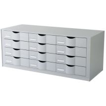 Organiser: 16 drawers - grey grey for cabinet