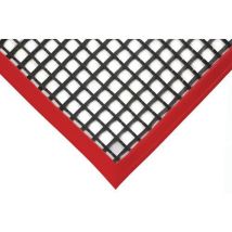 Workstation Mat with Red Edging LxW 1200x600mm by Coba
