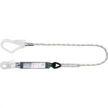 Energy-absorbing single rope lanyard 2 m