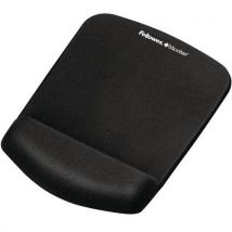 Plushtouch ergonomic mouse mat with wrist rest - black
