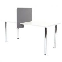 Desk wedge screen grey 400x600mm
