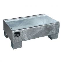 Galvanised 73-l spill tray without grating