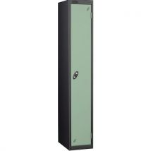 Jade black frame flat top 1 door locker 1780x305x460mm