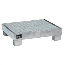 Galvanised 81-l spill tray with grating
