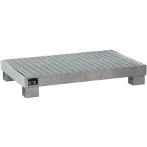 Galvanised 103-l spill tray with grating