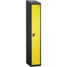 Lemon black frame sloping top 1 door locker 1780x305x460mm