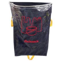 Waste Sorting Bag - 160L Black Polyester - Recyclable & Lined - For Shelving