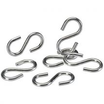 S-shaped hooks for hanging half-dome hemisphere mirrors