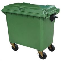 Green Wheeled Bin 660 L