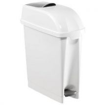 17 L White Sanitary Bin HxWxD 540x200x420mm by Tts