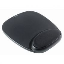 Mouse mat with wrist rest - gel mouse rest. Colour: black