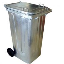 Galvanised Steel Wheelie Bin 240 L
