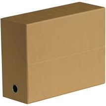 Cardboard box file - back width 12 cm beige