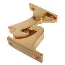 Gravity door holder 60mm polished brass