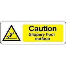 Self adhesive vinyl slippery floor surface sign 600x400mm