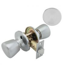 Touchpoint hotel door knobset passage satin chrome