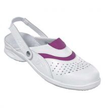 Azalée fuchsia clog 36 white/fuchsia