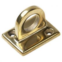 Gold finish wall plate for rope