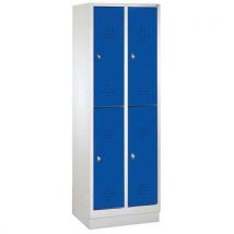 Cloakroom locker 2 levels h1800xw610xd500 gentian blue