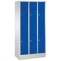 Cloakroom locker 2 levels h1800xw900xd500 gentian blue