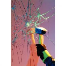 Roll of 30 m transparent safety film 200 microns