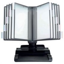 Desk stand with compartment and pockets col: black no. Of pockets: 10