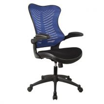 Mercury Executive Mesh Office Chair with Airflow Seat in Blue