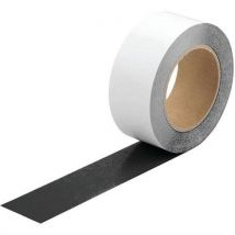 Dirt-resistant adhesive marking tape for bathrooms - black