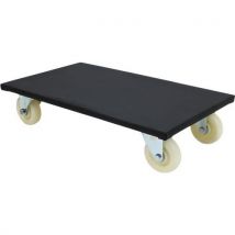 Wooden Dolly - 500kg Capacity - Black - Manutan