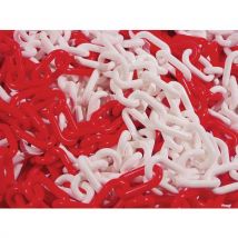 Bag 25m eco plast signal chain 8mm red/white