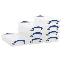 2.5 L clear really useful clip lock box