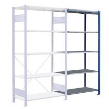 Easy-fix add-on unit single-sided 2000x1000x800 blue/grey