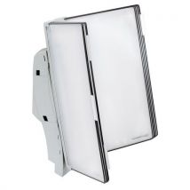Wall-mounted support for display book booklet colour: grey no. Of wallets: 10